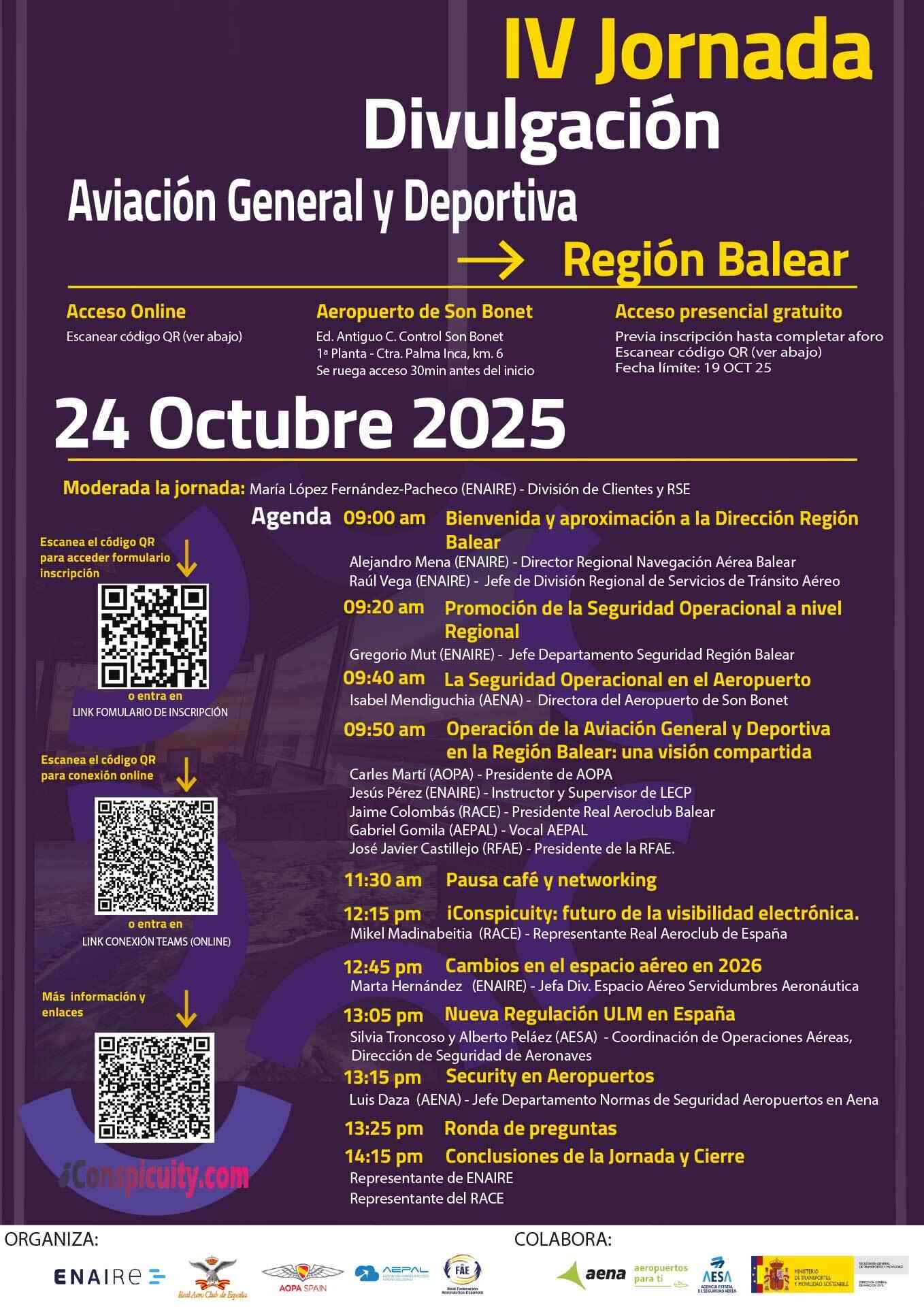ENAIRE – IV Jornada de Divulgación Octubre 2025 – Región Balear – AEPAL